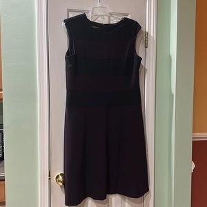 Jones New York Purple and Black Dress. Size 16 sleeveless dress.
